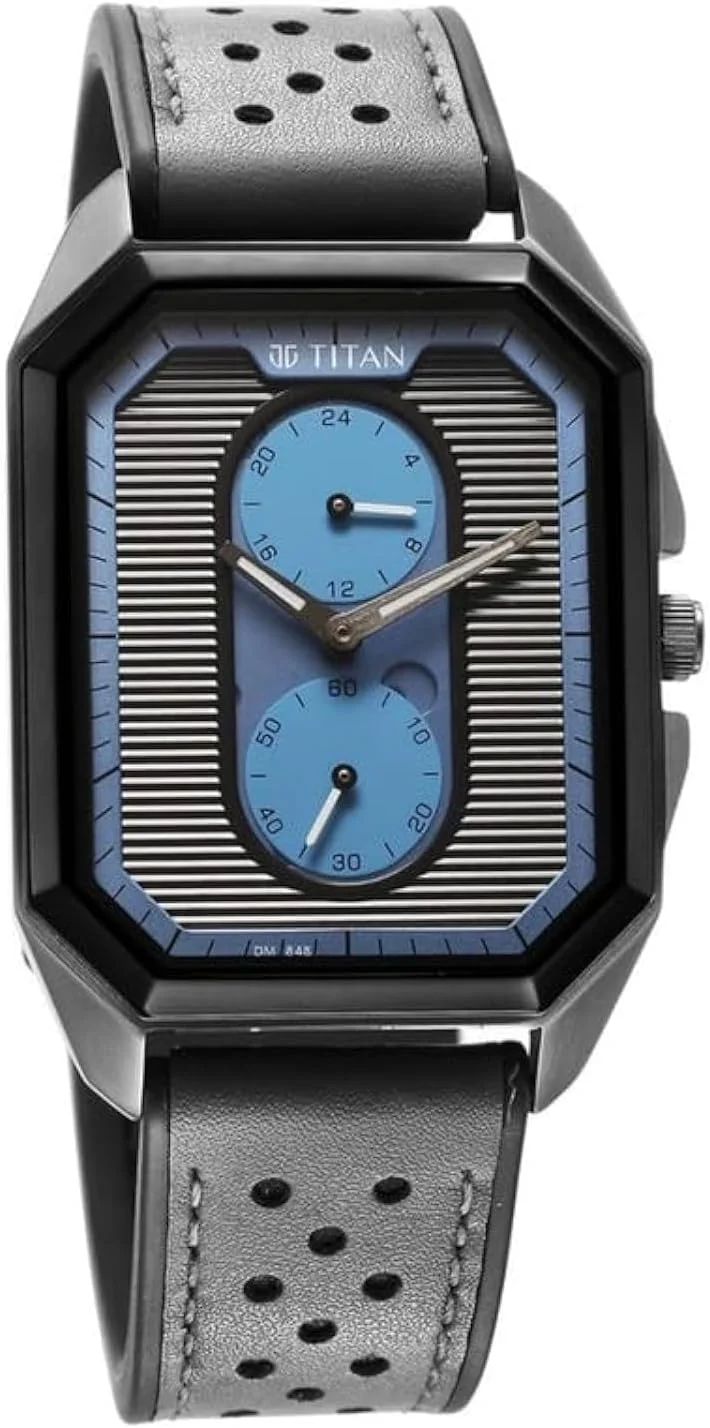 ساعت مچی مردانه تیتان کوارتز چندکاره با صفحه آنتراسیت