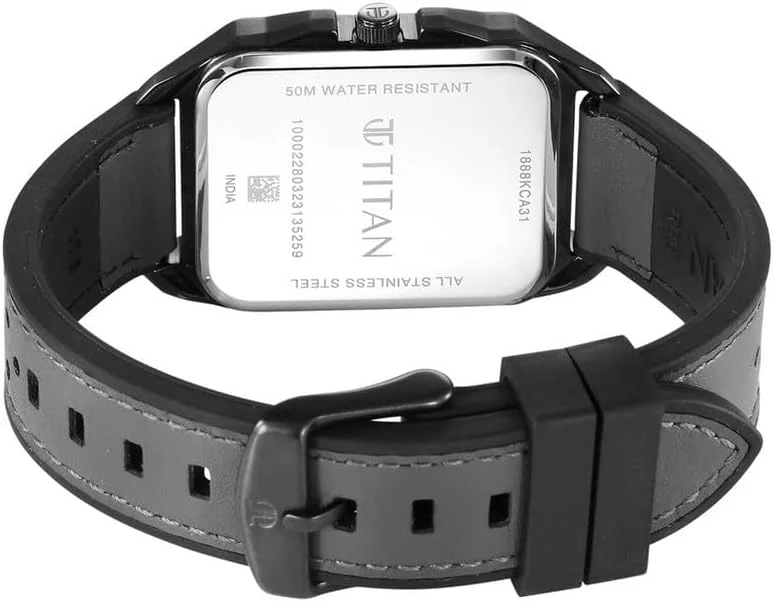 ساعت مچی مردانه تیتان کوارتز چندکاره با صفحه آنتراسیت