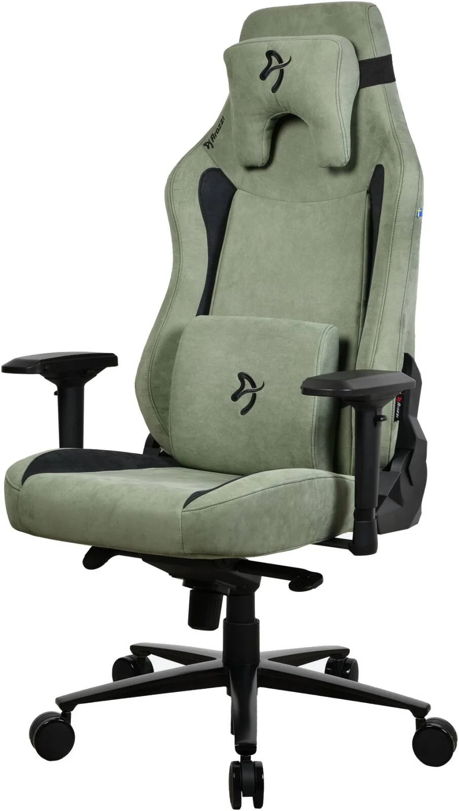 صندلی گیمینگ آروزی Vernazza، جنس فوق العاده نرم، دسته های 4D، عملکرد گهواره ای و قفل شیب، ارتفاع و پشتی قابل تنظیم، ظرفیت وزنی 170 کیلوگرم، سایز XL، جنگلی | VERNAZZA-XL-SPSF-FST