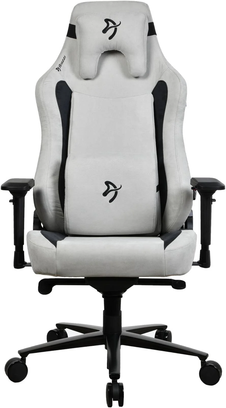 صندلی گیمینگ آروزی Vernazza، جنس فوق العاده نرم، دسته های 4D، عملکرد چرخش و قفل شیب، ارتفاع و پشتی قابل تنظیم، ظرفیت وزن 170 کیلوگرم، سایز XL، خاکستری روشن | VERNAZZA-XL-SPSF-LG