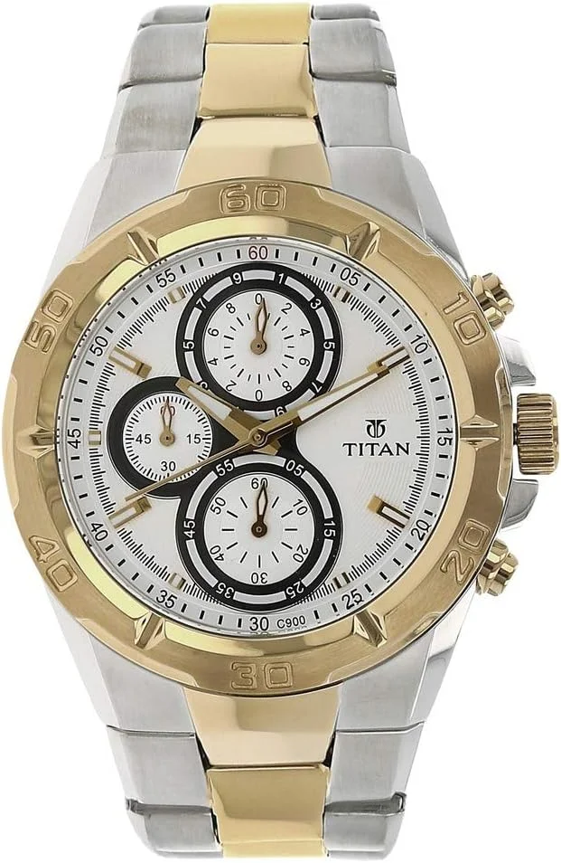 ساعت مچی مردانه تایتان رگالیا کرنوگراف با صفحه نقره ای - NN9308BM01/NP9308BM01