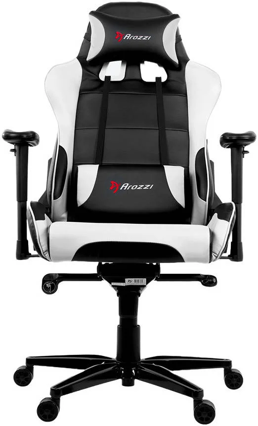 صندلی گیمینگ آروزی ورونا، جادار، مقاوم، دسته های بزرگ، پایه 5 ستاره آلومینیومی مستحکم، قابل تنظیم، جنس چرم مصنوعی، عملکرد قفل شیب، سفید | VERONA-XLPLUS-WHITE