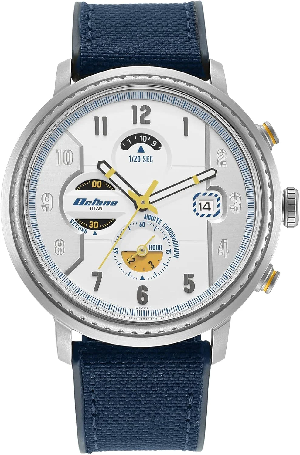 ساعت مچی مردانه تایتان مدل Octane-Aerobatics با صفحه نقره ای آنالوگ - 1857SP01، نقره ای، ساعت آنالوگ