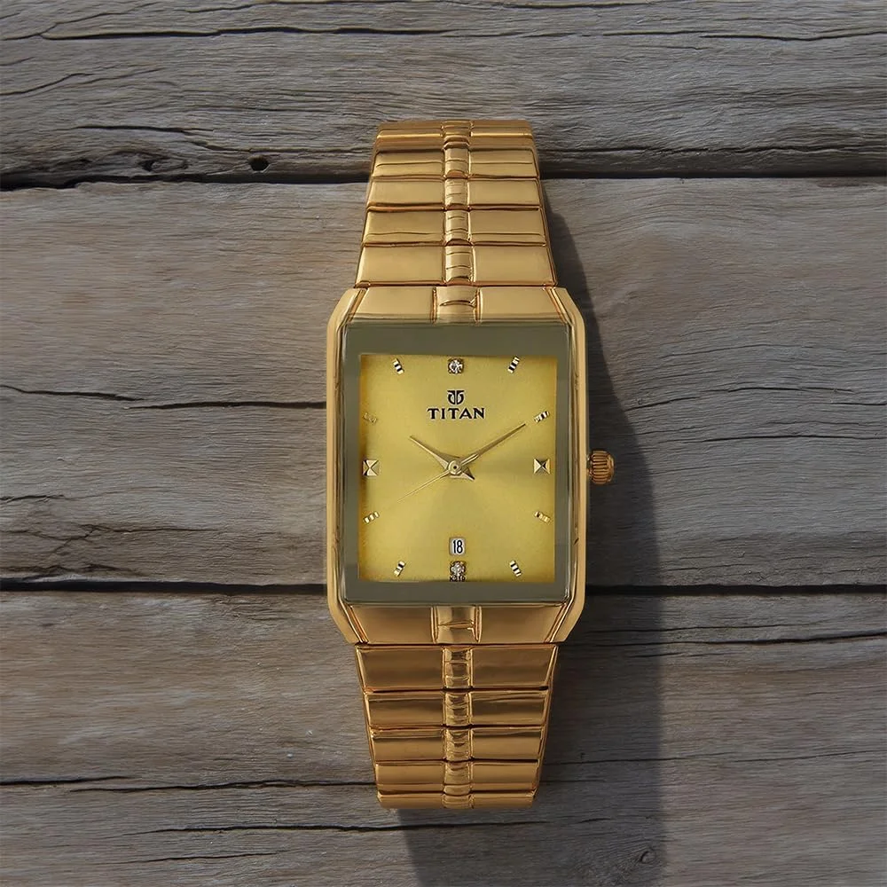 ساعت مچی آنالوگ مربعی تایتان کاریشما مردانه