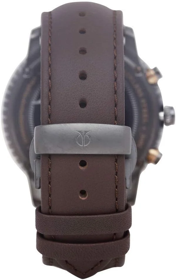 ساعت مچی مردانه تایتان مدل Maritime با صفحه سبز آنالوگ - NN1832KL01، قهوه ای، سایز آزاد، بند