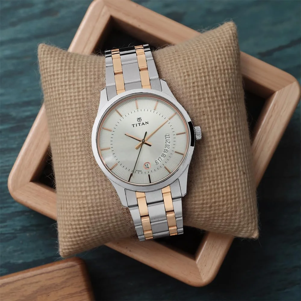 ساعت مچی مردانه تایتان کارشما آنالوگ صفحه نقره ای - NN1823KM01/NP1823KM01