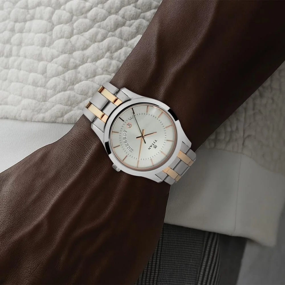 ساعت مچی مردانه تایتان کارشما آنالوگ صفحه نقره ای - NN1823KM01/NP1823KM01