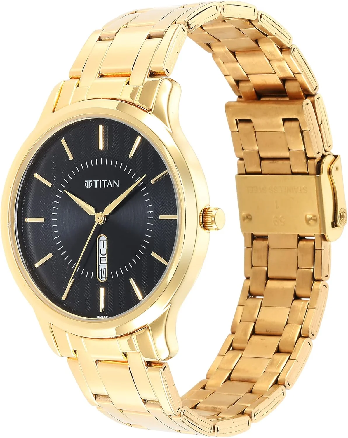 ساعت مچی مردانه تایتان کارishma مدل آنالوگ با صفحه مشکی - 1825YM02/NR1825YM02