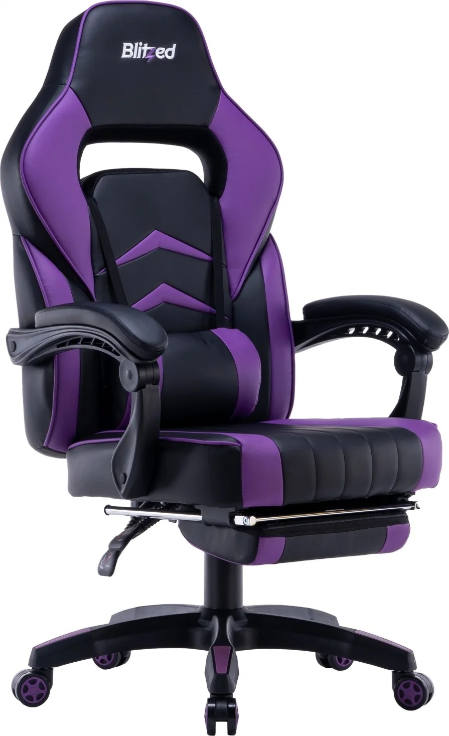 صندلی گیمینگ Blitzed مدل Helsinki با زیرپایی - بنفش/مشکی | HELSINKIPURPLE صندلی گیمینگ Blitzed مدل Helsinki با زیرپایی - بنفش/مشکی | HELSINKIPURPLE