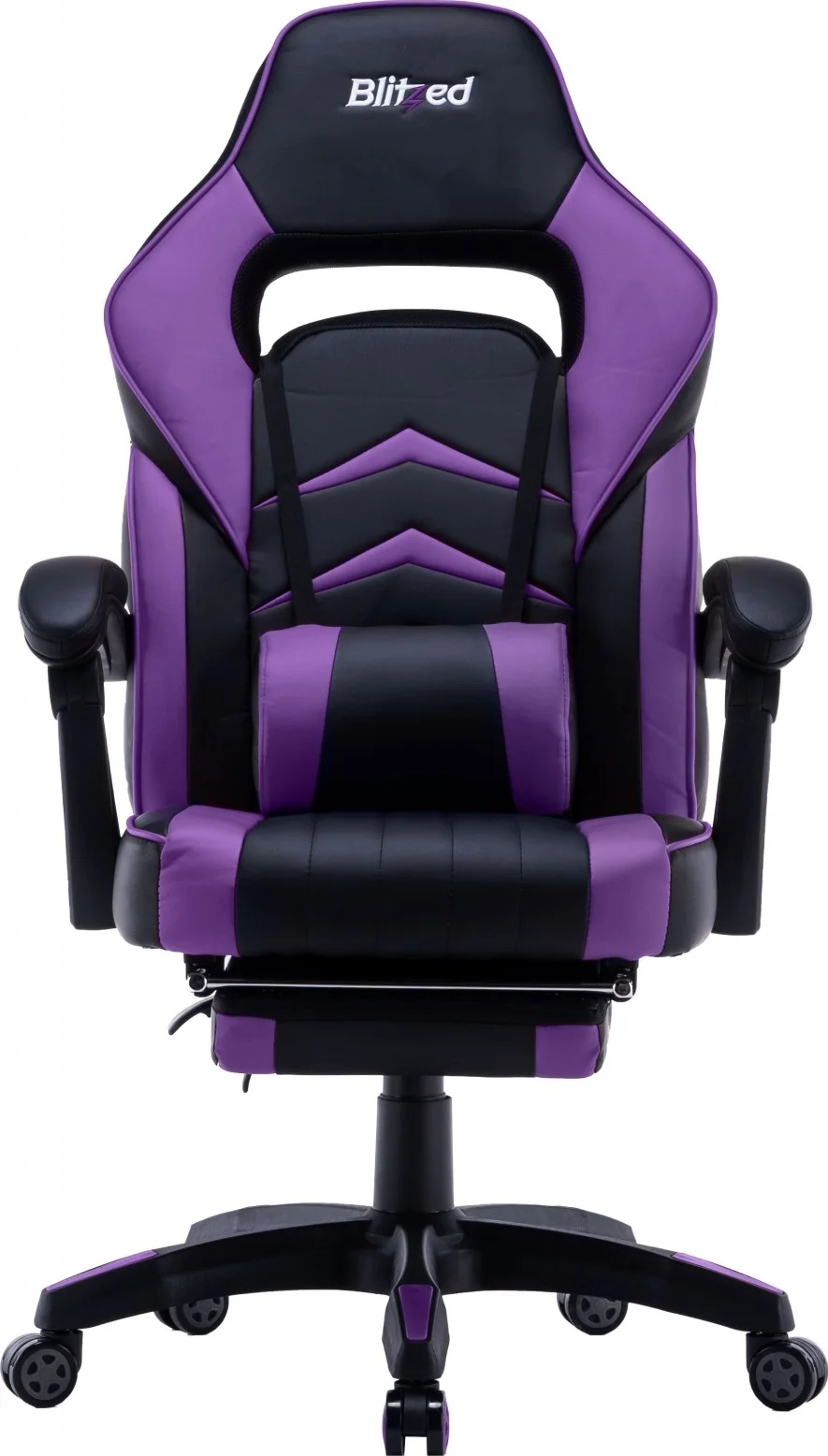صندلی گیمینگ Blitzed مدل Helsinki با زیرپایی - بنفش/مشکی | HELSINKIPURPLE