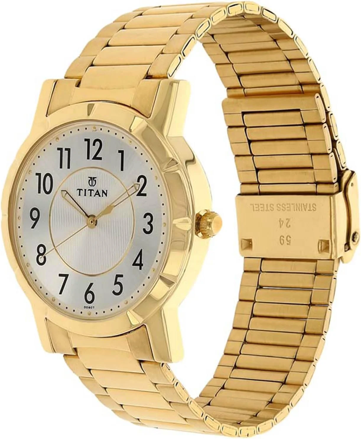 ساعت مچی مردانه تایتان کاریسما مدل 1647YM01، زرد، بند دستبندی ساعت مچی مردانه تایتان کاریسما مدل 1647YM01، زرد، بند دستبندی