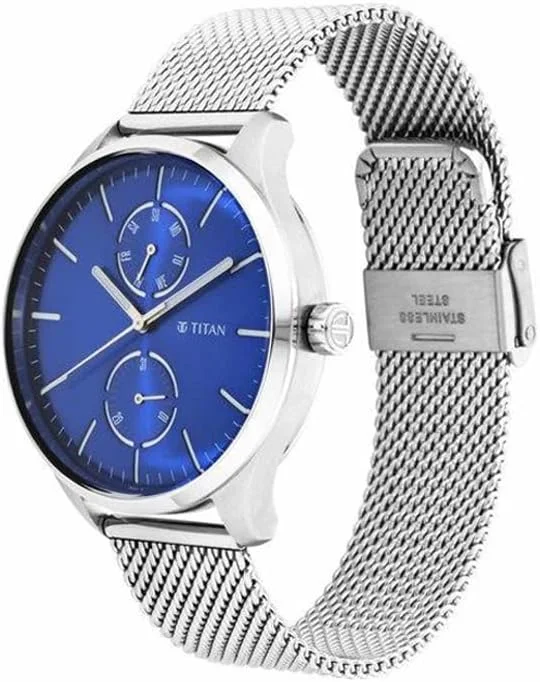 ساعت مچی مردانه تایتان مدل کوارتز با نمایشگر آنالوگ و بند استیل ضد زنگ 1833SM01