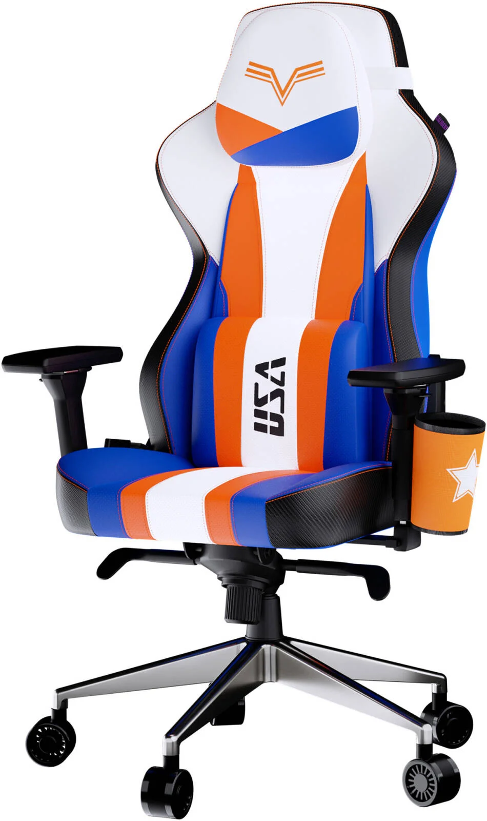 صندلی گیمینگ کولر مستر کالیبر X2 SF6 با جا لیوانی، PU تنفسی، فوم حافظه‌دار، پشتیبانی قابل تنظیم کمر، دسته 4D، فوم قالب‌گیری شده سرد UniBody، جک گازی کلاس 4، طراحی Luke | CMI-GCX2-LUKE