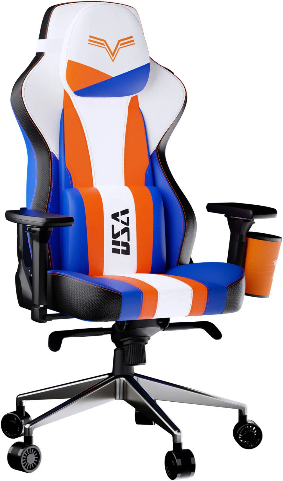 صندلی گیمینگ کولر مستر کالیبر X2 SF6 با جا لیوانی، PU تنفسی، فوم حافظه‌دار، پشتیبانی قابل تنظیم کمر، دسته 4D، فوم قالب‌گیری شده سرد UniBody، جک گازی کلاس 4، طراحی Luke | CMI-GCX2-LUKE