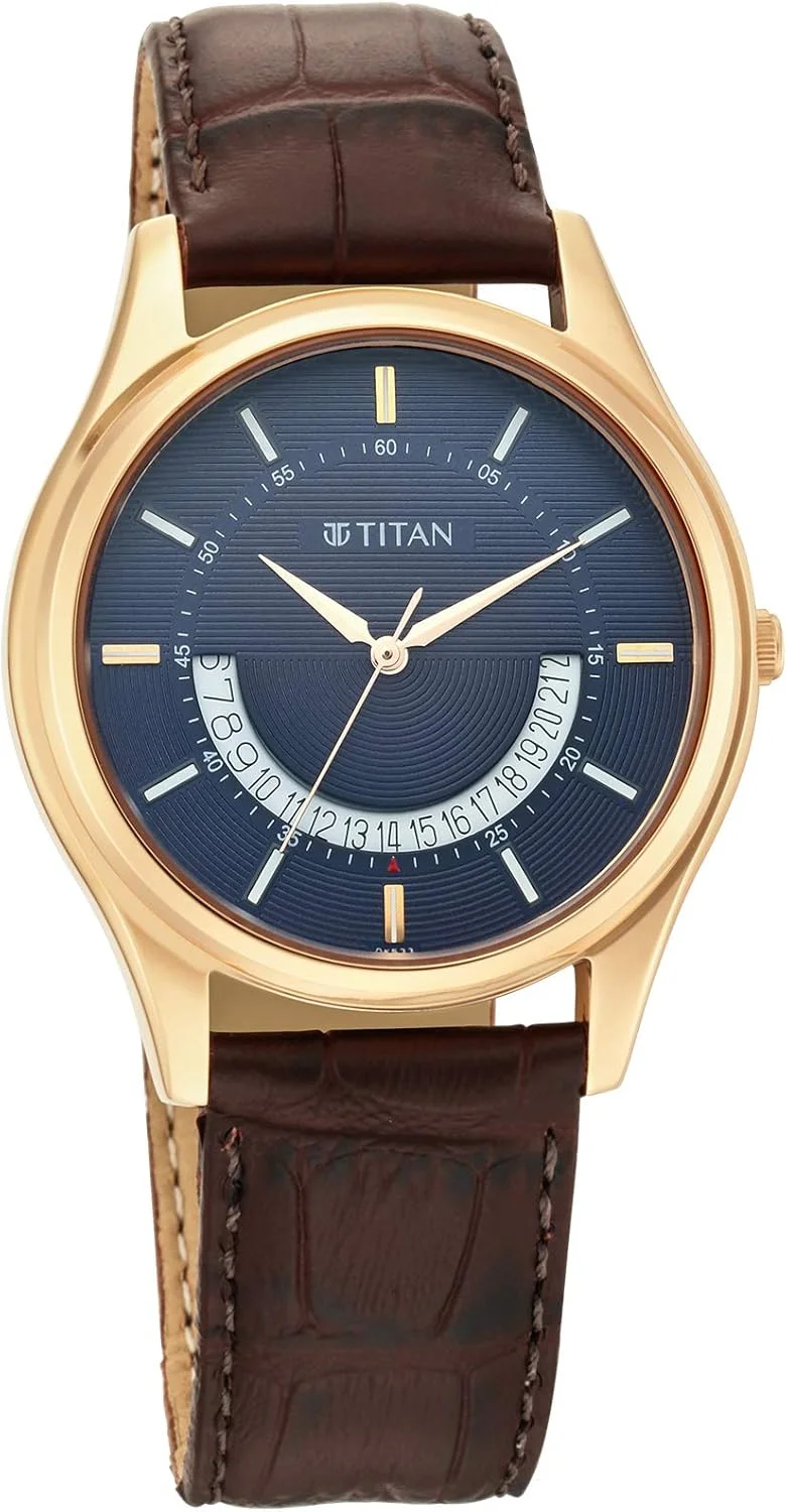ساعت مچی آنالوگ گرد مردانه تایتان کاریشما