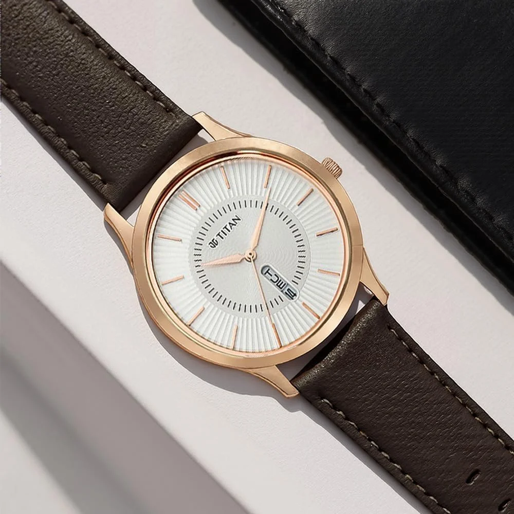 ساعت مچی مردانه تایتان مدل لاگان با صفحه نقره ای-NN1845WL01