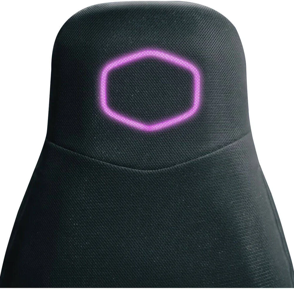 صندلی لمسی فراگیر چندسکویی کولر مستر Synk X، پارچه تنفسی، سوئیچ و کنترل دستی، تکیه گاه پا جمع شونده دو مرحله ای، بالابر گازی 90 میلی متری، گرید 4، مشکی فوق العاده | IXC-SX1-K-UK1