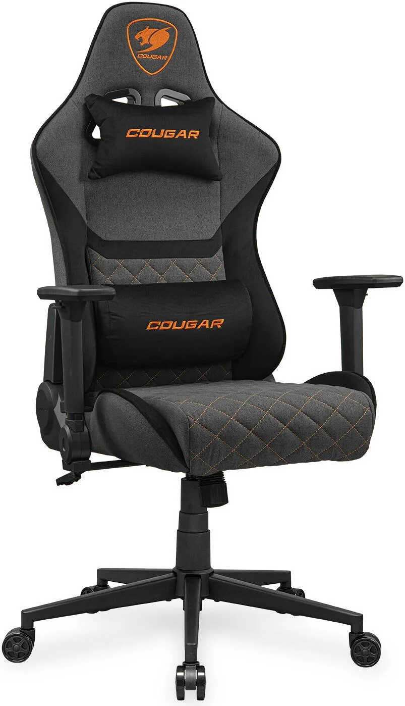 صندلی گیمینگ کوگار Armor One V2 F، سطح کتان مصنوعی، دسته های تاشو 4D، قابلیت خم شدن 155 درجه، تنظیم ارتفاع پیستونی، تحمل وزن تا 120 کیلوگرم، خاکستری | 3MA2FGRB.0001