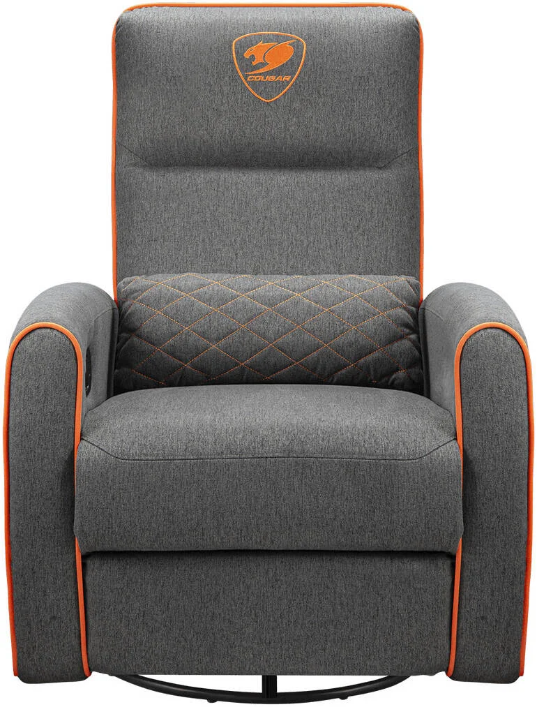 صندلی مبل کوگار مدل FIDOM GRAY، روکش کتان مصنوعی تنفسی، پشتیبانی کمری، قابلیت خوابیدن، چرخش و گهواره شدن، تحمل وزن تا 150 کیلوگرم، لایه گذاری تخصصی | 3MFDFGRO.0001