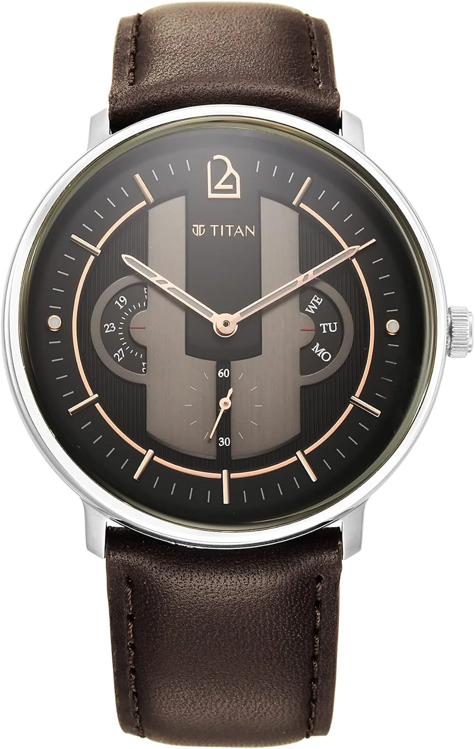 ساعت مچی مردانه تایتان مدل آنالوگ با صفحه مشکی - 1882SL01/1882SL01