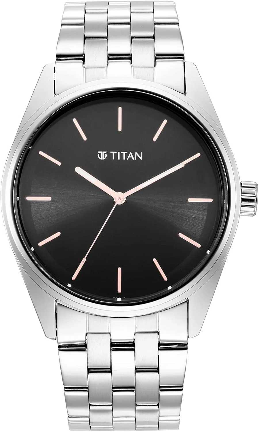 ساعت مچی مردانه تایتان مدل آنالوگ با صفحه مشکی - 1866SM01، مشکی، ساعت آنالوگ