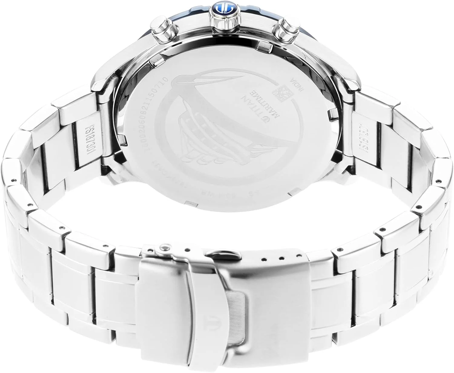 ساعت مچی مردانه تیتان مدل آنالوگ با صفحه آبی - 1873KM02، آبی، ساعت آنالوگ