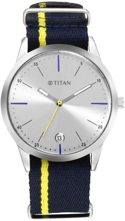 ساعت مردانه تیتان مدل 1806SP01 آنالوگ نقرهای بند پارچهای نقرهای ساعت مردانه تیتان مدل 1806SP01 آنالوگ نقرهای بند پارچهای نقرهای