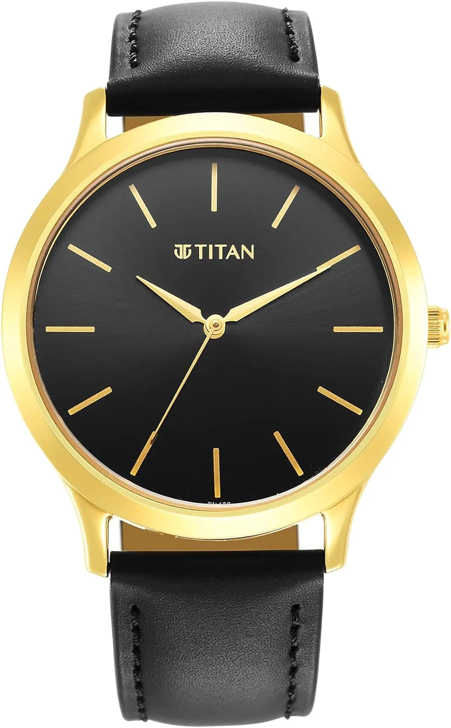 ساعت مچی مردانه تیتان مدل آنالوگ با صفحه مشکی - 1825YL03، رنگ مشکی، بند