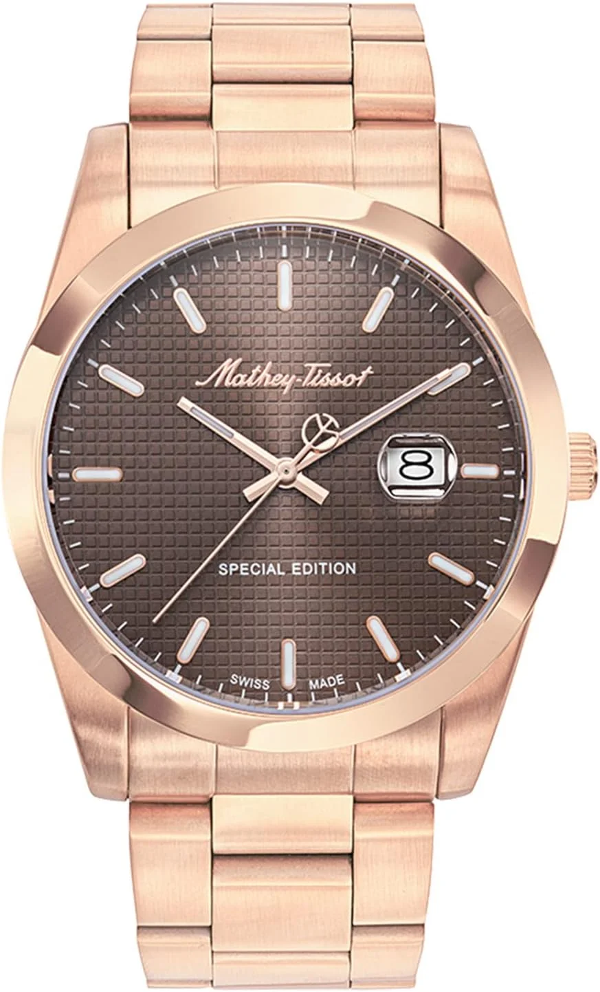 ساعت مچی غیر رسمی H452PRM، قهوه ای، بند فلزی