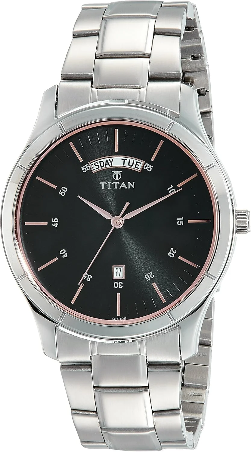 ساعت مچی مردانه تایتان نئو آنالوگ با صفحه مشکی مدل 1767SM02