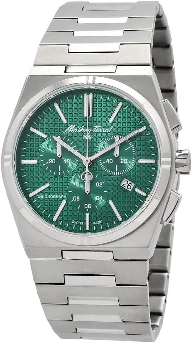 ساعت مچی مردانه متِی تیسو زولتان کرونو با صفحه سبز مدل H117CHAV