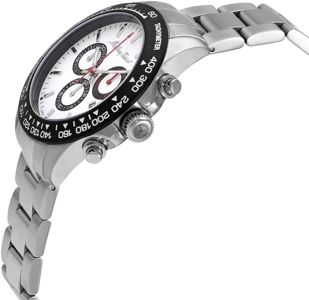 ساعت مچی مردانه متِی تیسو مدل Vintage Chronograph با صفحه سفید و موتور کوارتز H901CHAI