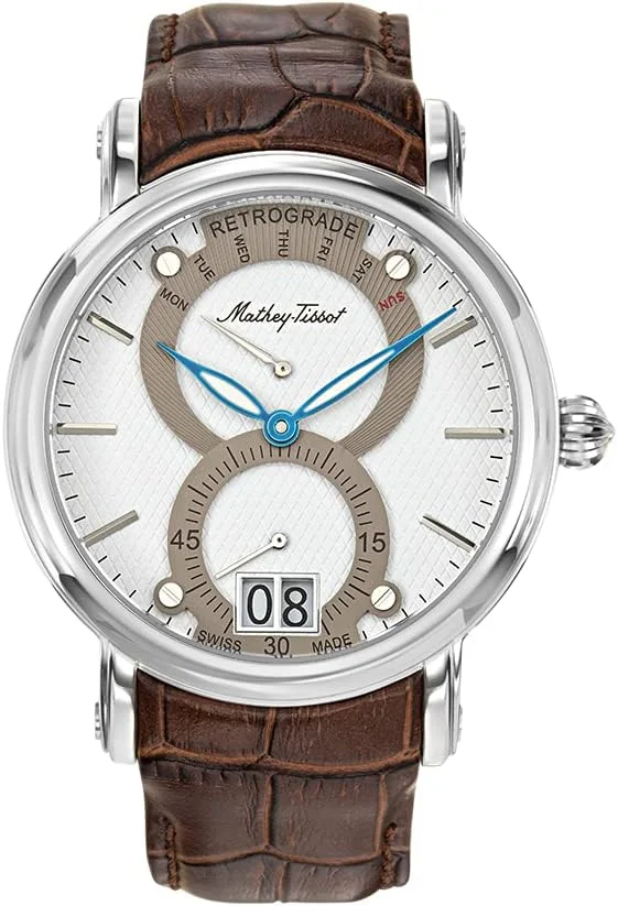 ساعت مچی مردانه متِی تیسو مدل Retrograde 1886 با صفحه سفید آنالوگ - H7022AI