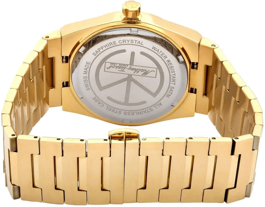 ساعت مچی مردانه متِی تیسو با صفحه طلایی مدل H117PDI