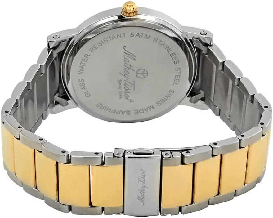 ساعت مچی مردانه متِی تیسو سیتی متال صفحه مشکی مدل HB611251MBN ساعت مچی مردانه متِی تیسو سیتی متال صفحه مشکی مدل HB611251MBN