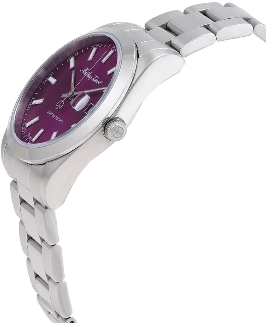 ساعت مچی مردانه متِی تیسو مدل Mathy I LE با صفحه بنفش و موتور کوارتز H451PU ساعت مچی مردانه متِی تیسو مدل Mathy I LE با صفحه بنفش و موتور کوارتز H451PU