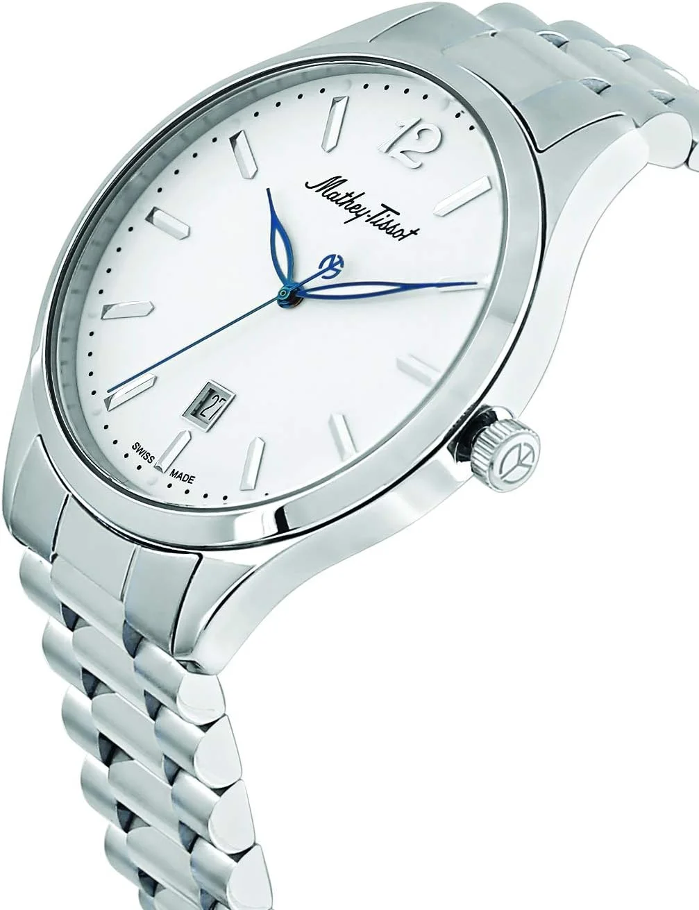 ساعت مچی مردانه آنالوگ متی تیسوت با صفحه سفید - H411MAI ساعت مچی مردانه آنالوگ متی تیسوت با صفحه سفید - H411MAI