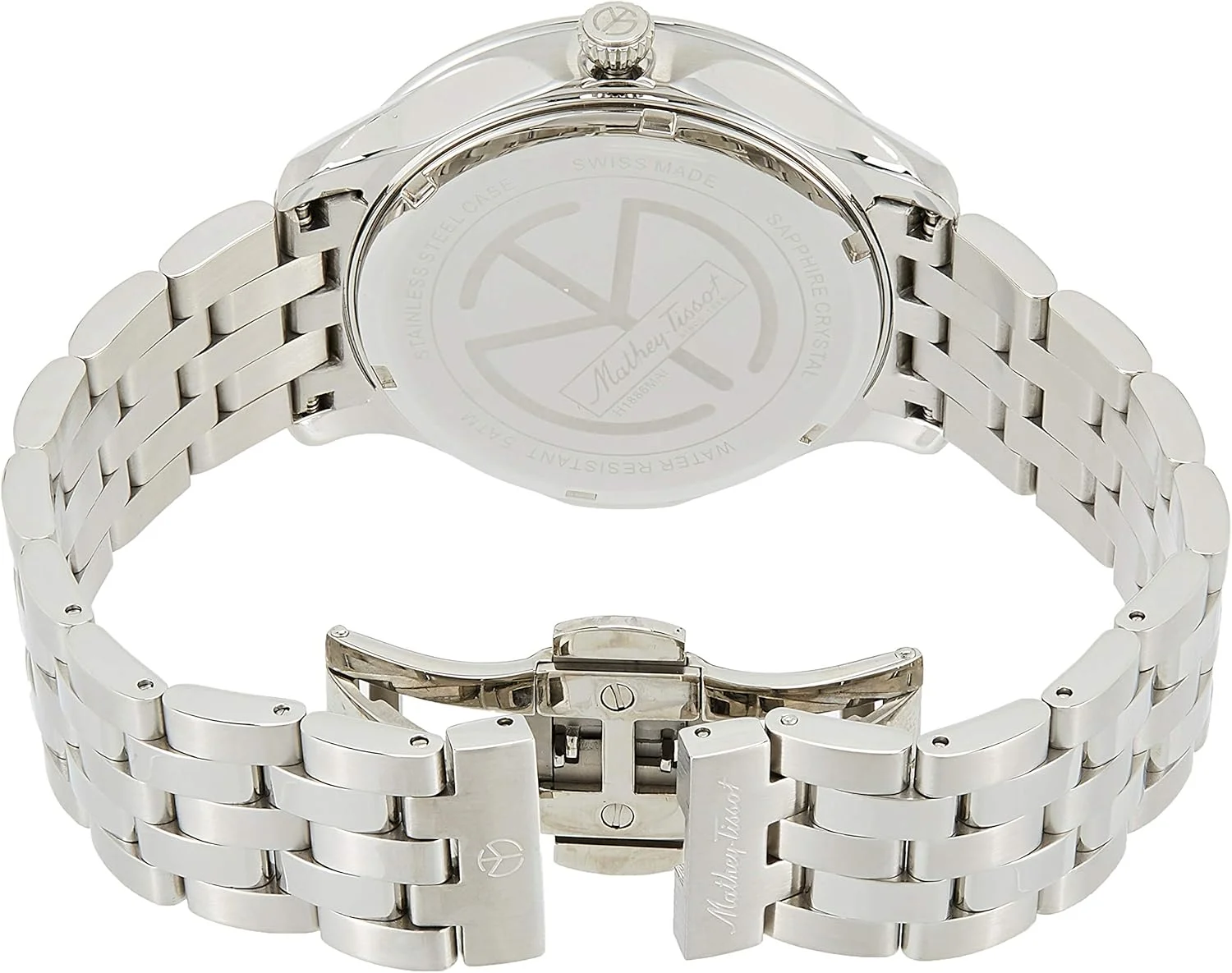 ساعت مچی مردانه Mathey-Tissot Edmond با صفحه سفید و بند استیل - H1886MaI