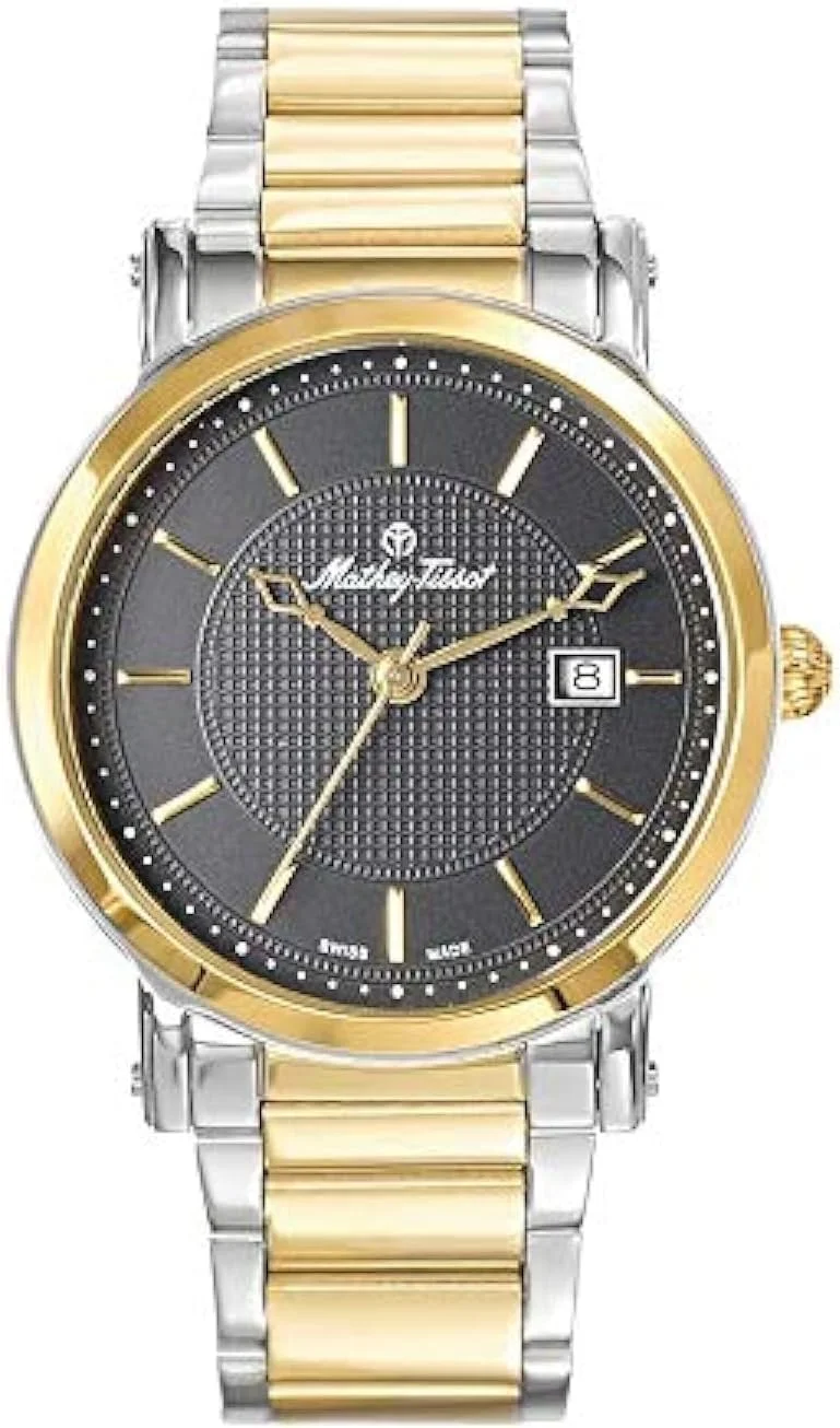 ساعت مچی مردانه متِی تیسو HB611251MBN، نمایشگر آنالوگ و بند استیل، مشکی