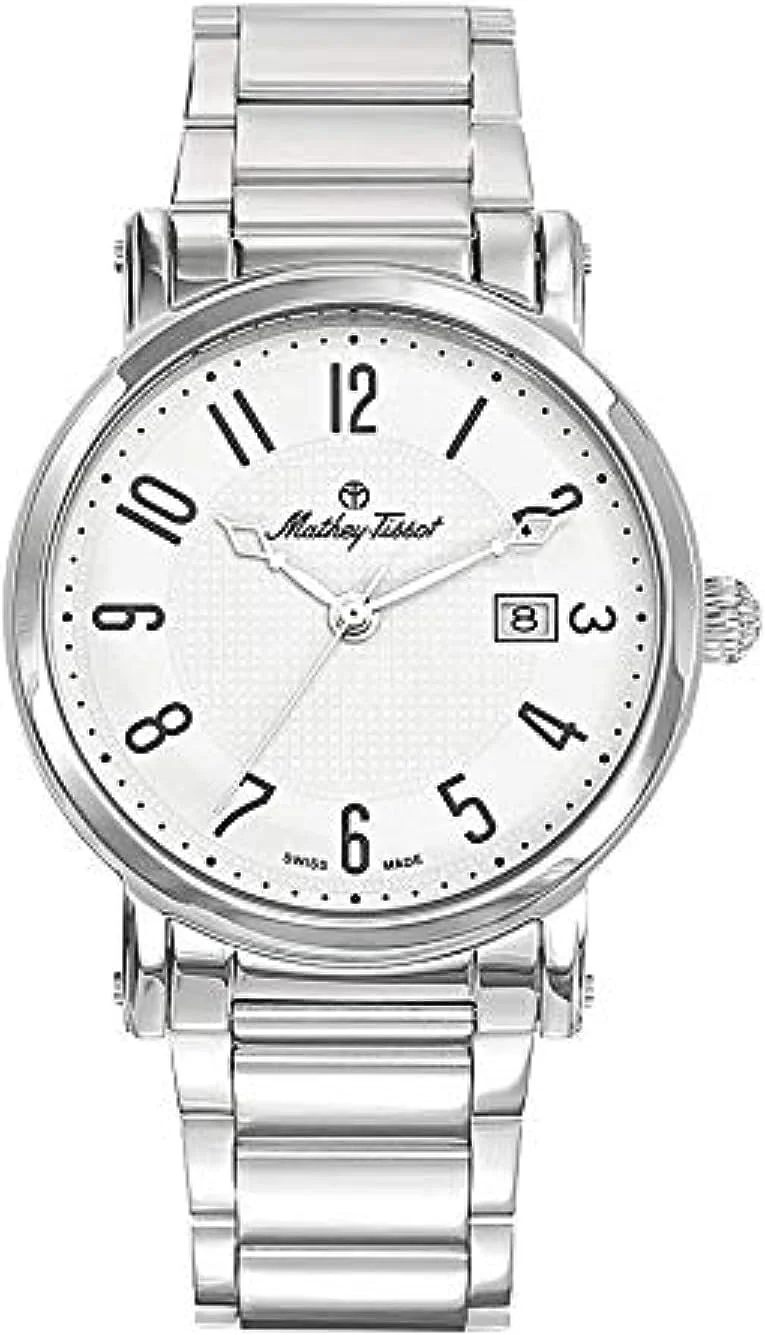 ساعت مچی مردانه متِی تیسو مدل HB611251MAG، نمایشگر آنالوگ و بند استیل، نقره ای