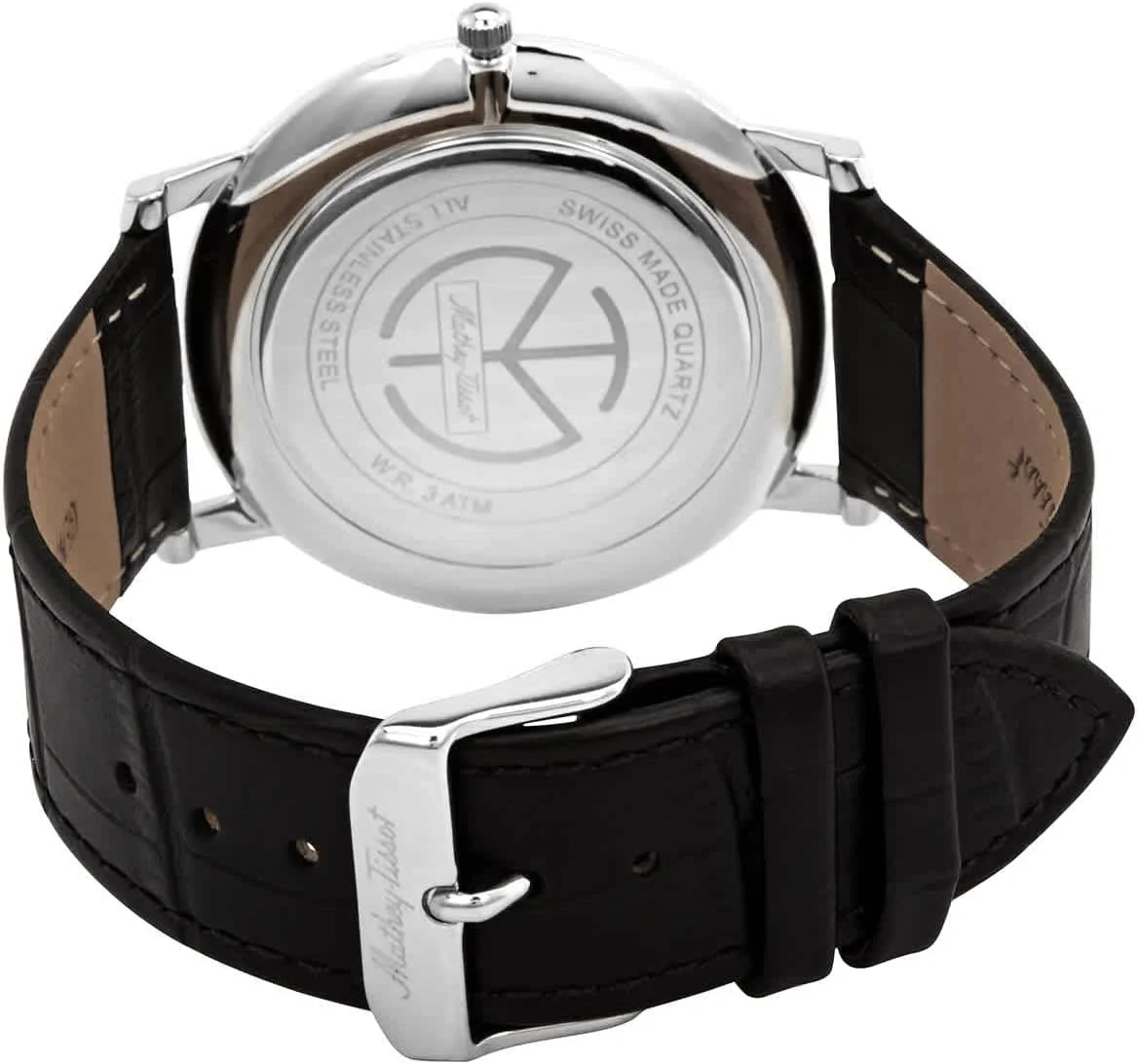 متی تیسو ساعت مردانه سیروس، مشکی، موتور کوارتز