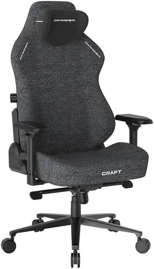 صندلی گیمینگ سری Craft DXRacer، پشتیبانی کمری یکپارچه دو بعدی، دسته های 4D، هیدرولیک کلاس 4، پشتیبانی از تکیه گاه پشتی 90 تا 135 درجه، روکش پارچه بافته شده، سایز بزرگ، مشکی / خاکستری | GC/LCF23FBE/BG صندلی گیمینگ سری Craft DXRacer، پشتیبانی کمری یکپارچه دو بعدی، دسته های 4D، هیدرولیک کلاس 4، پشتیبانی از تکیه گاه پشتی 90 تا 135 درجه، روکش پارچه بافته شده، سایز بزرگ، مشکی / خاکستری | GC/LCF23FBE/BG
