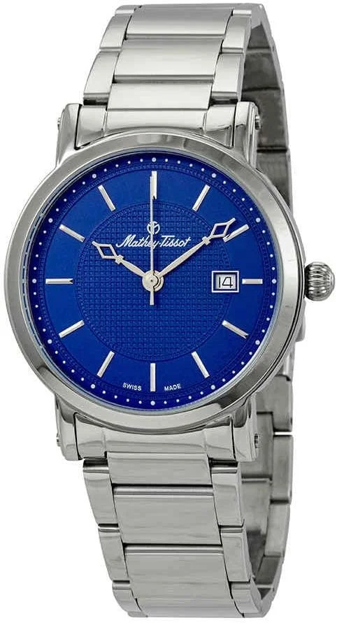 ساعت مچی مردانه متی تیسوت سیتی صفحه آبی مدل H611251MABU