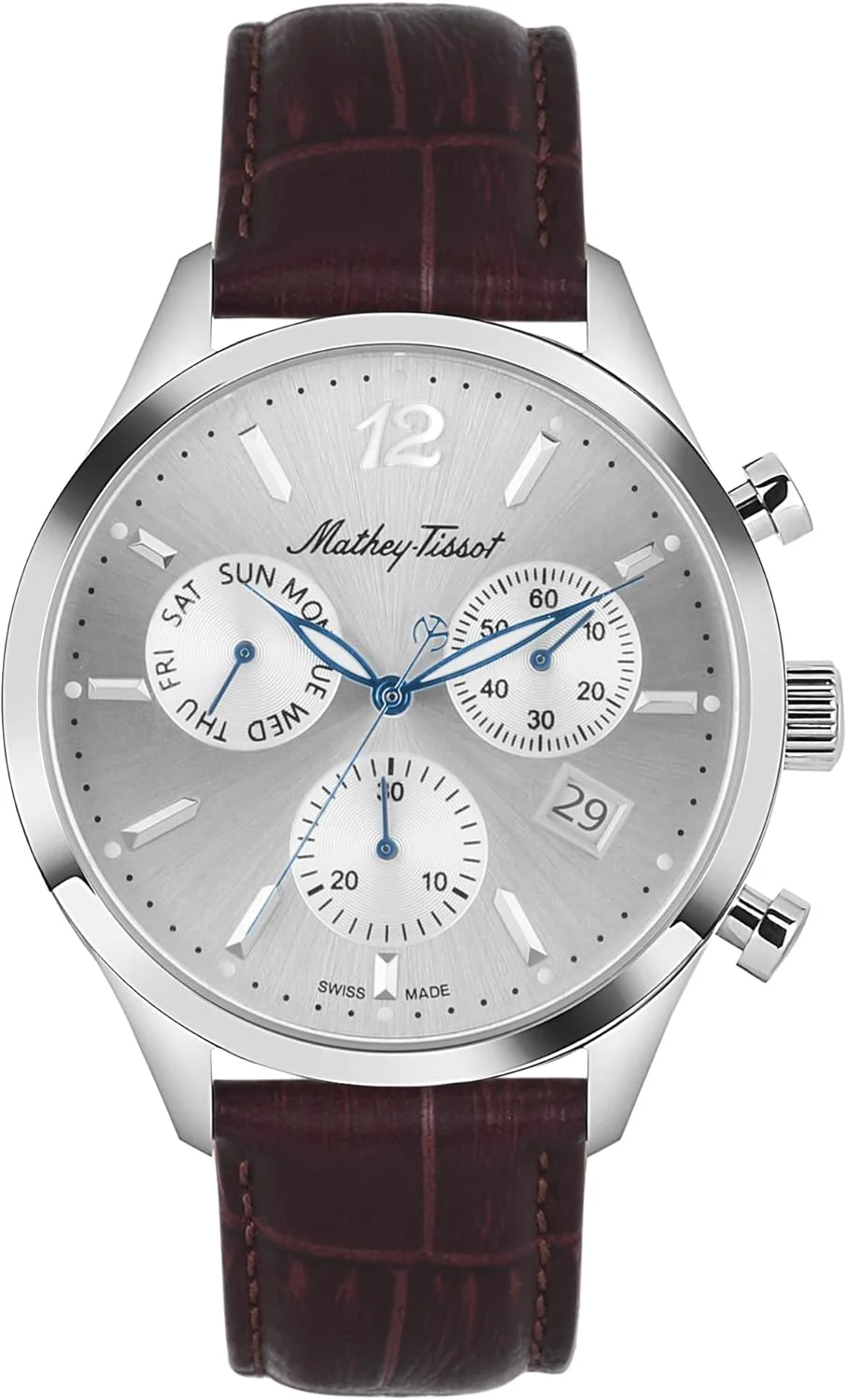 ساعت مچی مردانه متِی تیسو آنالوگ صفحه نقره ای - H411CHALS