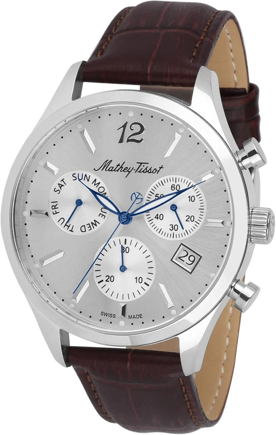 ساعت مچی مردانه متِی تیسو آنالوگ صفحه نقره ای - H411CHALS ساعت مچی مردانه متِی تیسو آنالوگ صفحه نقره ای - H411CHALS