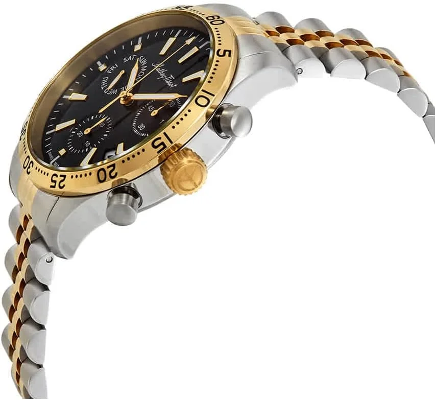 ساعت مچی مردانه متای تیسوت مدل Type 22 کرنوگراف با صفحه مشکی H1822CHBN