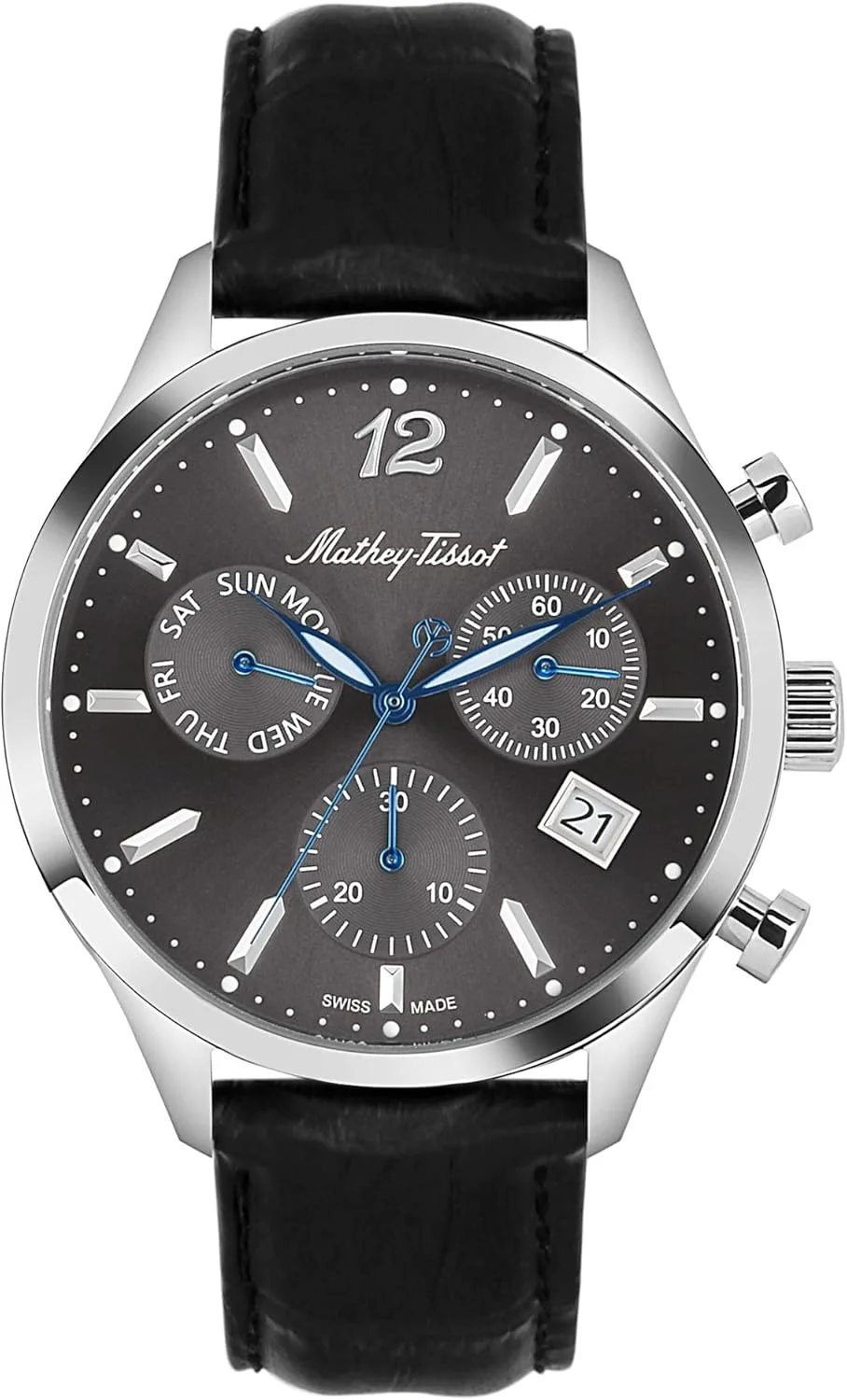 ساعت مچی مردانه متِی تیسو مدل آنالوگ با صفحه نقره‌ای - H411CHALN