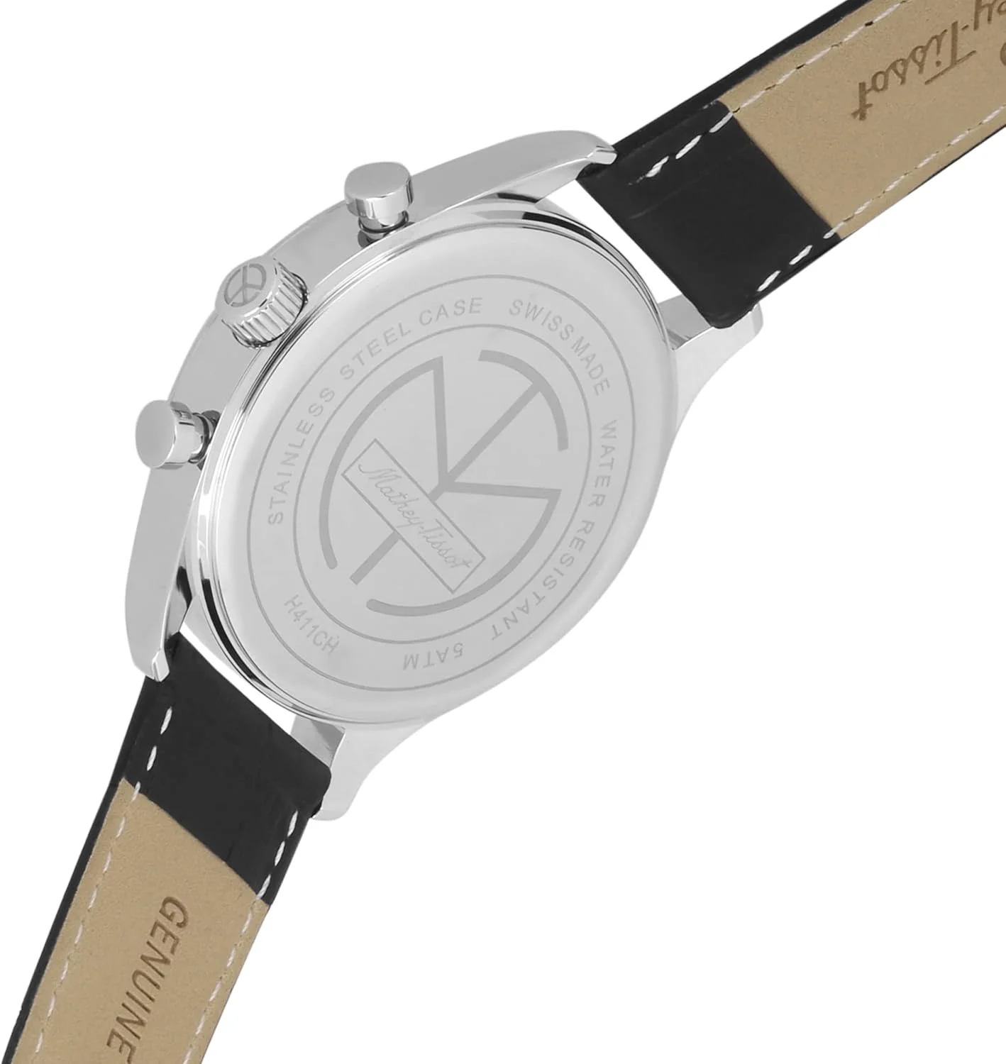 ساعت مچی مردانه متِی تیسو مدل آنالوگ با صفحه نقره‌ای - H411CHALN