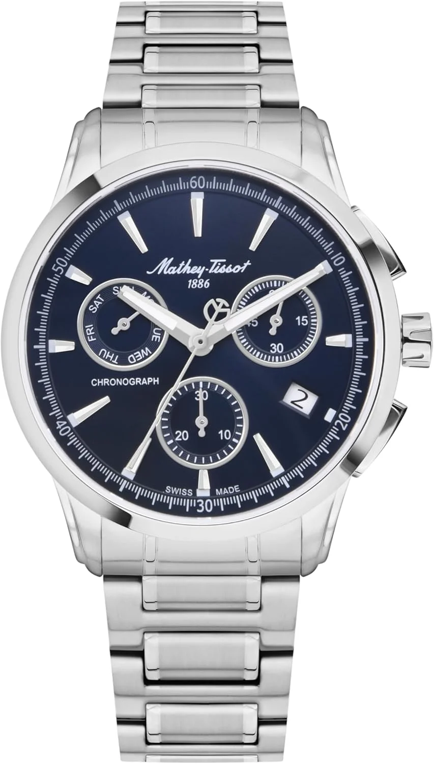 ساعت مچی مردانه متِی تیسو آنالوگ با صفحه آبی - H198CHABU