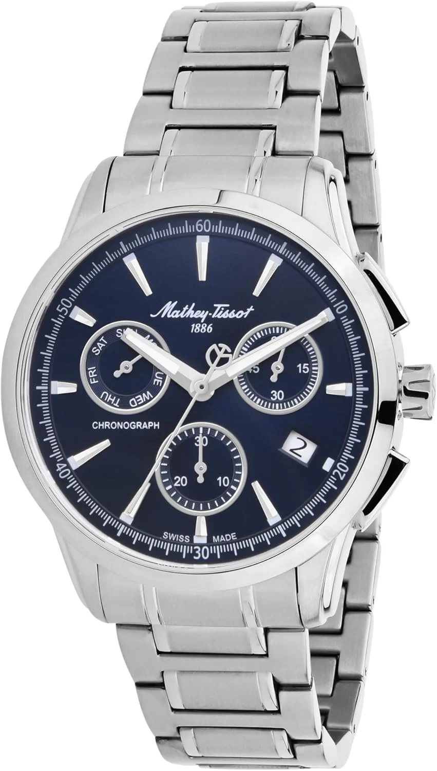 ساعت مچی مردانه متِی تیسو آنالوگ با صفحه آبی - H198CHABU